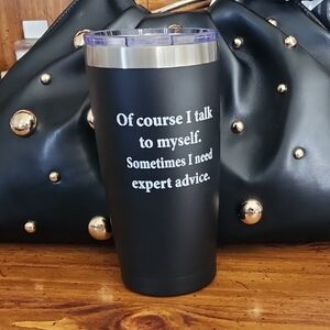 Stainless Steel, Black Insulated Tumbler
